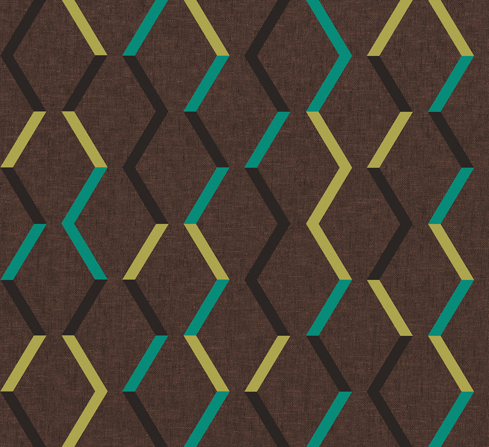 Geometrická vliesová tapeta na stenu, hnedo-bronzová, JOY003, Joy, Masureel