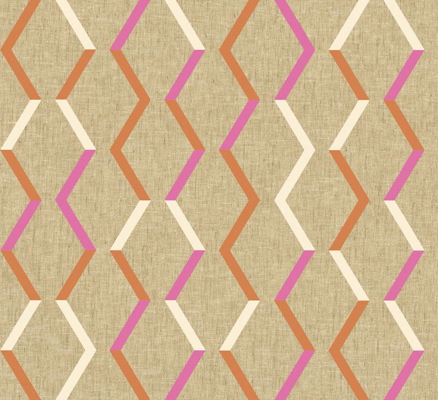 Geometrická vliesová tapeta na stenu, béžová, JOY004, Joy, Masureel