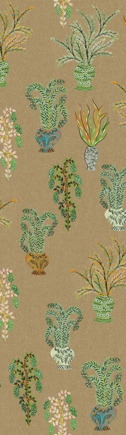 Vliesová obrazová tapeta na stenu, khaki, kvety, DGJOY1021-260, Joy, Masureel