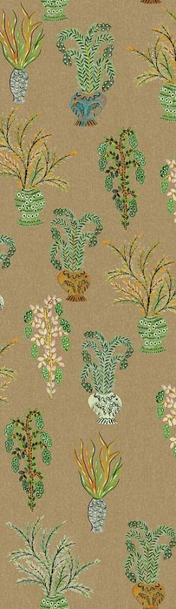 Vliesová obrazová tapeta na stenu, khaki, kvety, DGJOY1022-260, Joy, Masureel