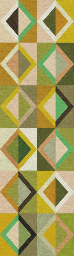 Geometrická vliesová obrazová tapeta na stenu, zelená, DGJOY4021-300, Joy, Masureel