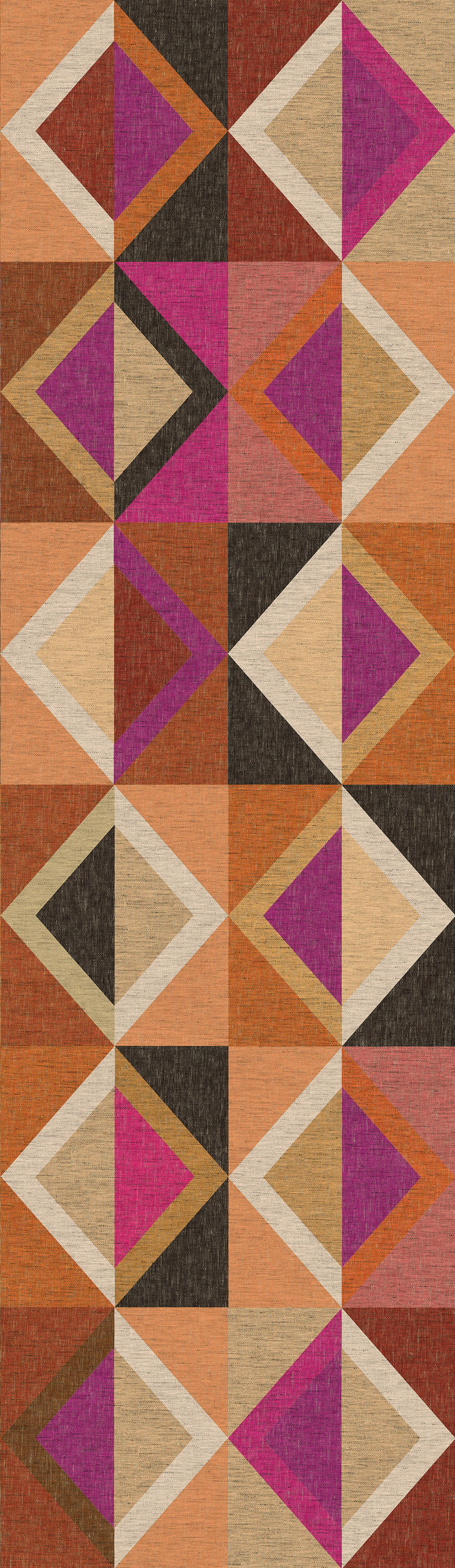 Geometrická vliesová obrazová tapeta na stenu, hnedo-fialová, DGJOY4041-260, Joy, Masureel