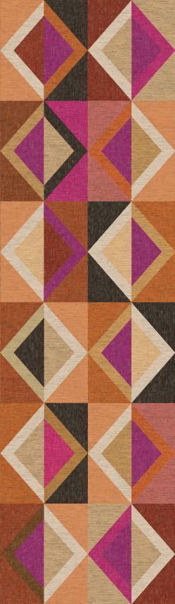 Geometrická vliesová obrazová tapeta na stenu, hnedo-fialová, DGJOY4041-260, Joy, Masureel