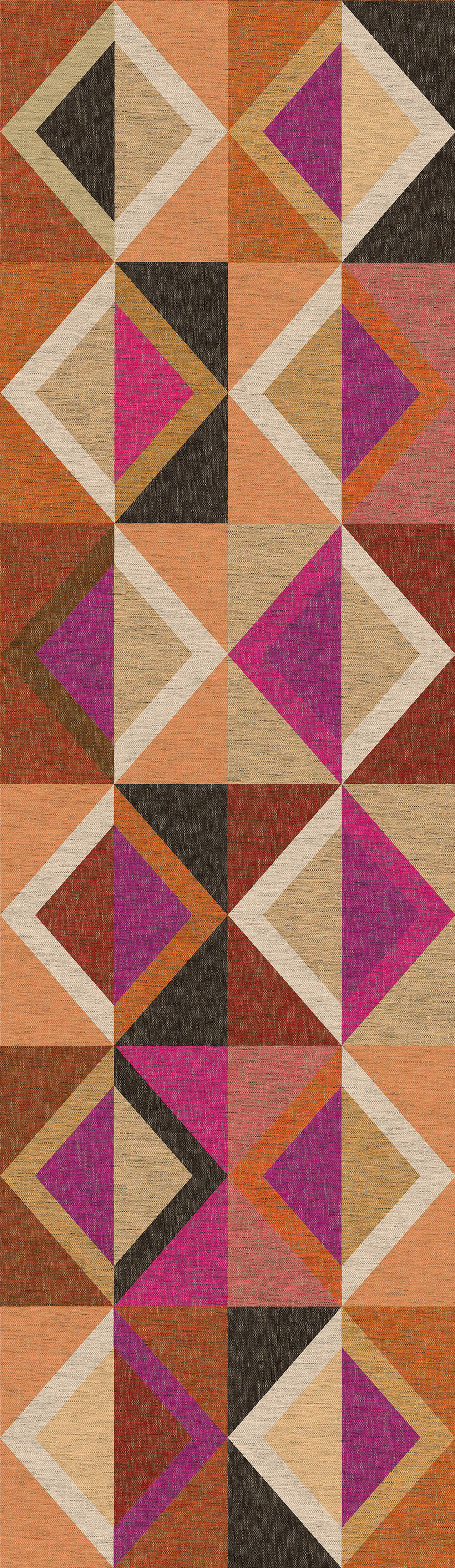 Geometrická vliesová obrazová tapeta na stenu, hnedo-fialová, DGJOY4042-260, Joy, Masureel