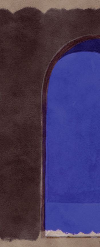 3D Vliesová fototapeta na stenu, podloubí, modrá, DGALC1021-260, Terra, Masureel