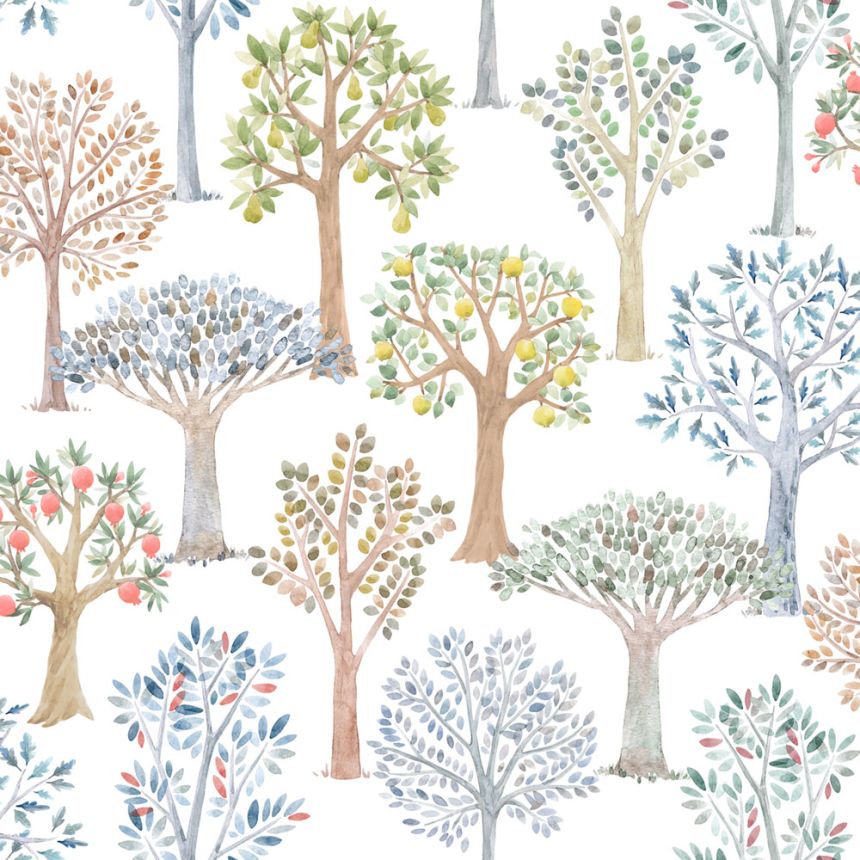 Detská vliesová tapeta so stromami, 975-2, Mika,  ICH Wallcoverings