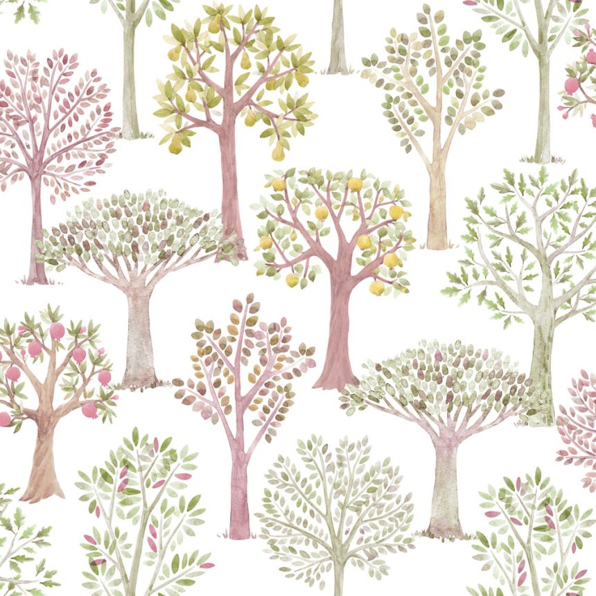 Detská vliesová tapeta so stromami, 975-3, Mika,  ICH Wallcoverings