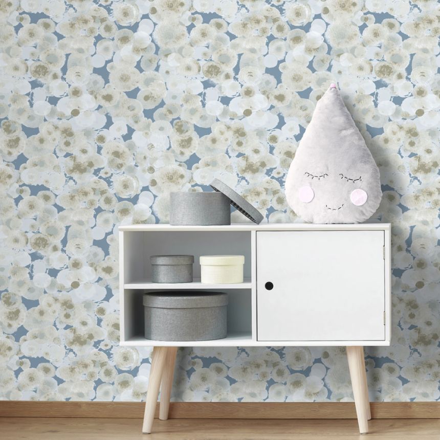 Detská vliesová tapeta na stenu, bubliny, M1054-3, Mika,  ICH Wallcoverings