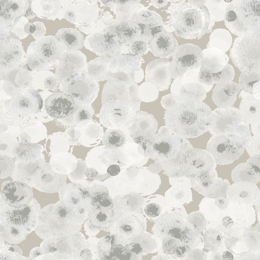 Detská béžová vliesová tapeta na stenu, bubliny, M1054-4, Mika,  ICH Wallcoverings