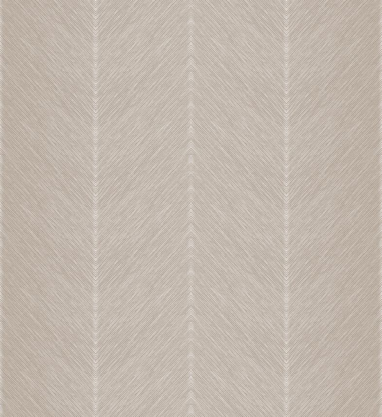 Béžová vliesová tapeta na stenu, cik cak vzor, M1803-5, Mika,  ICH Wallcoverings