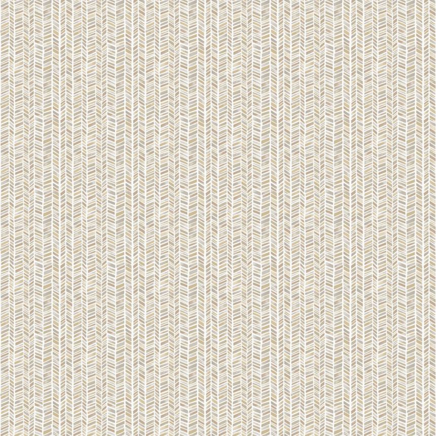Béžová geometrická vliesová tapeta na stenu, MG56694, Mika,  ICH Wallcoverings