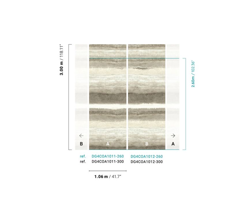 Vliesová fototapeta na stenu, pruhy, DG4COA1011-300, Wall Designs IV, Khroma by Masureel