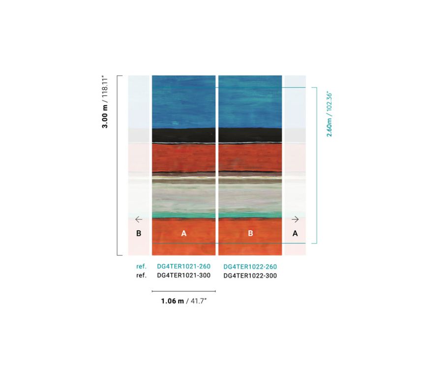 Vliesová fototapeta na stenu, pruhy, DG4TER1022-300, Wall Designs IV, Khroma by Masureel