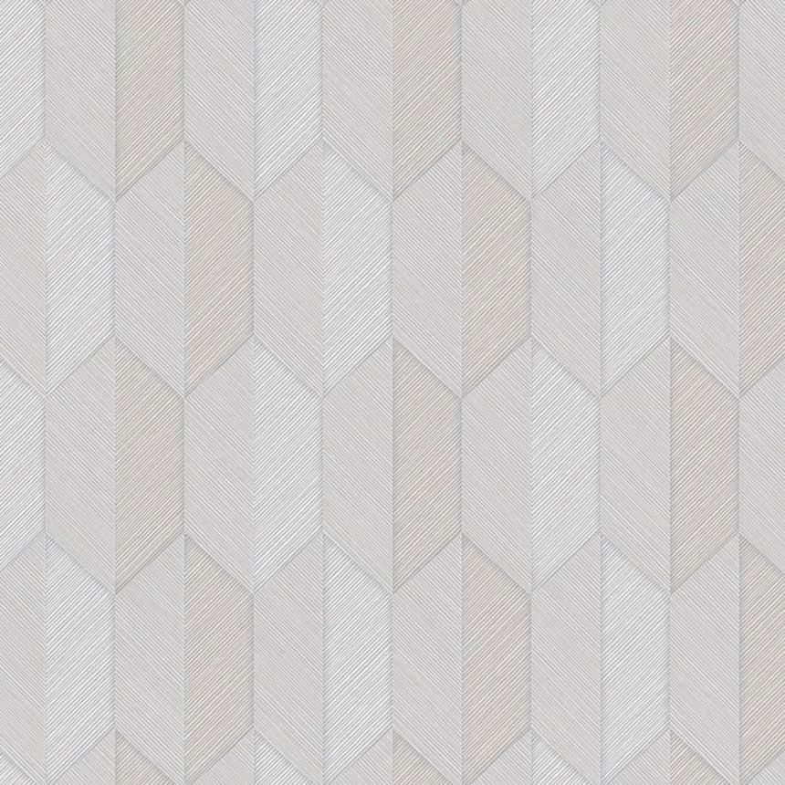 Geometrická vliesová tapeta na stenu, sivá, 1501-2, Vera, AdaWall