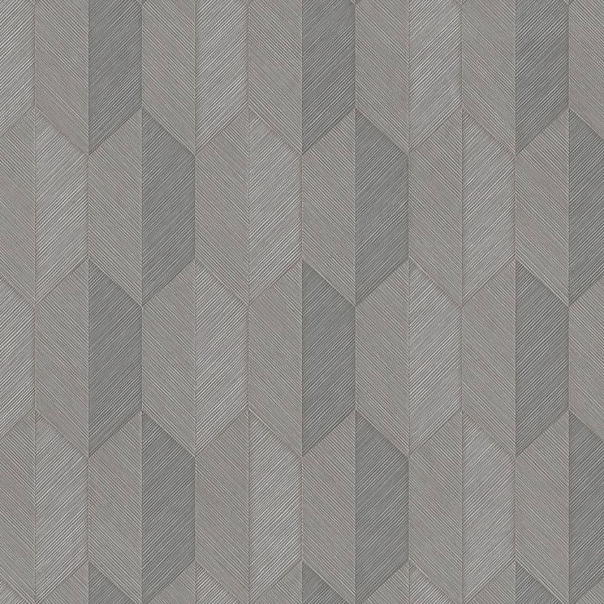 Geometrická vliesová tapeta na stenu, sivá, 1501-4, Vera, AdaWall