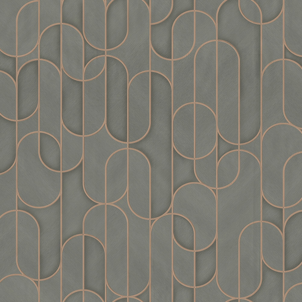 Geometrická vliesová tapeta na stenu, sivá, 1514-4, Vera, AdaWall