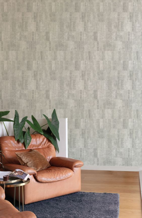 Sivá geometrická vliesová tapeta na stenu, A69404, Omura, Grandeco