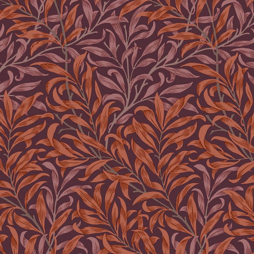 Vliesová tapeta na stenu, fialová, vetvičky, 124243, William Morris At Home