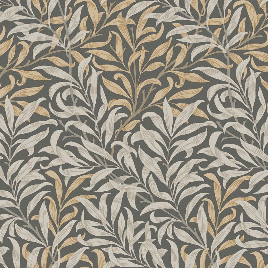 Vliesová tapeta na stenu, sivo-béžová, vetvičky, 124244, William Morris At Home