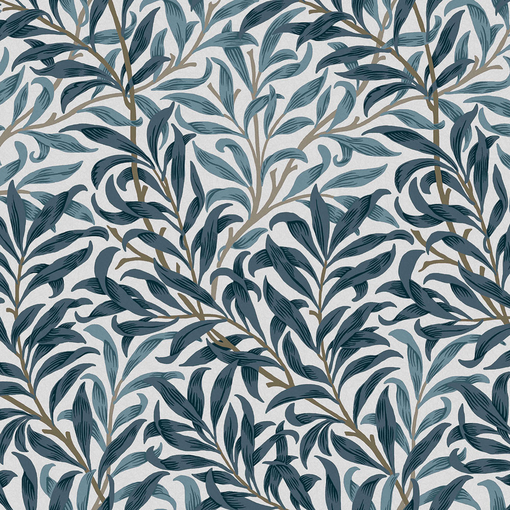 Vliesová tapeta na stenu, modrá, vetvičky, 124245, William Morris At Home
