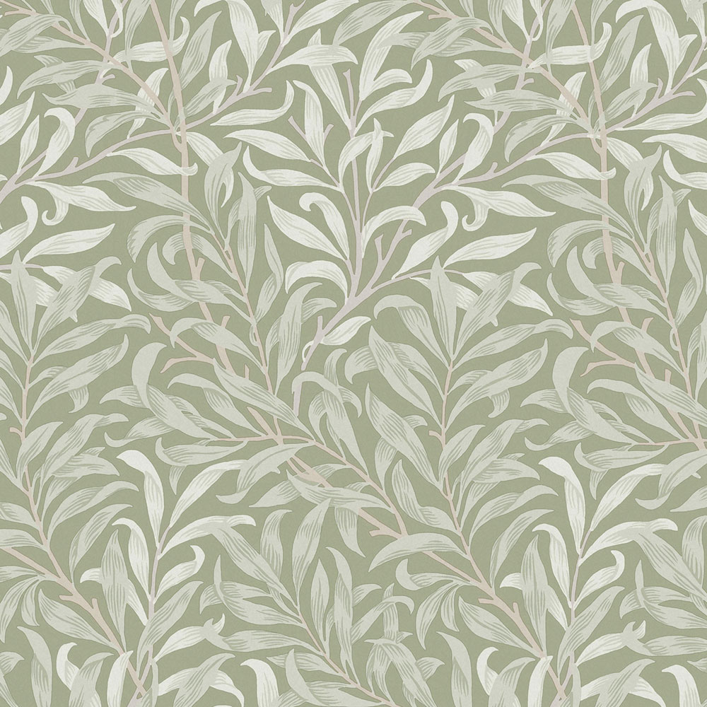 Vliesová tapeta na stenu, zelená, vetvičky, 124248, William Morris At Home