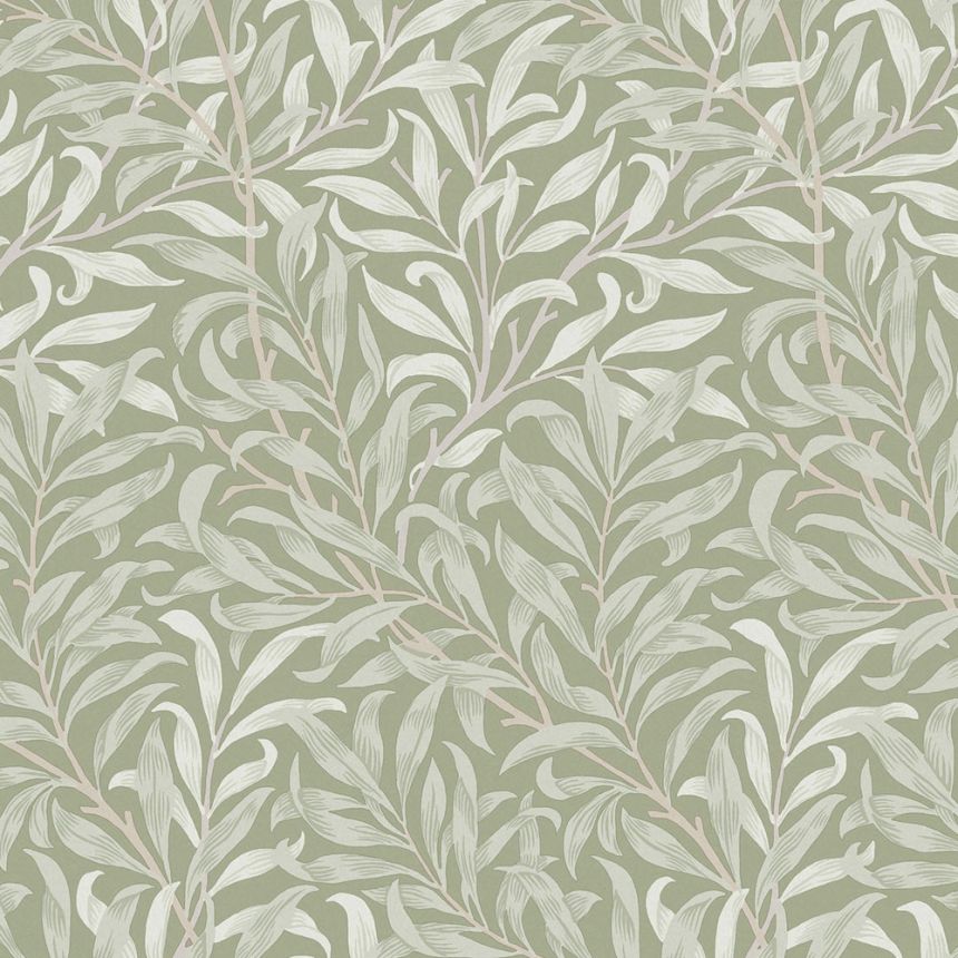Vliesová tapeta na stenu, zelená, vetvičky, 124248, William Morris At Home