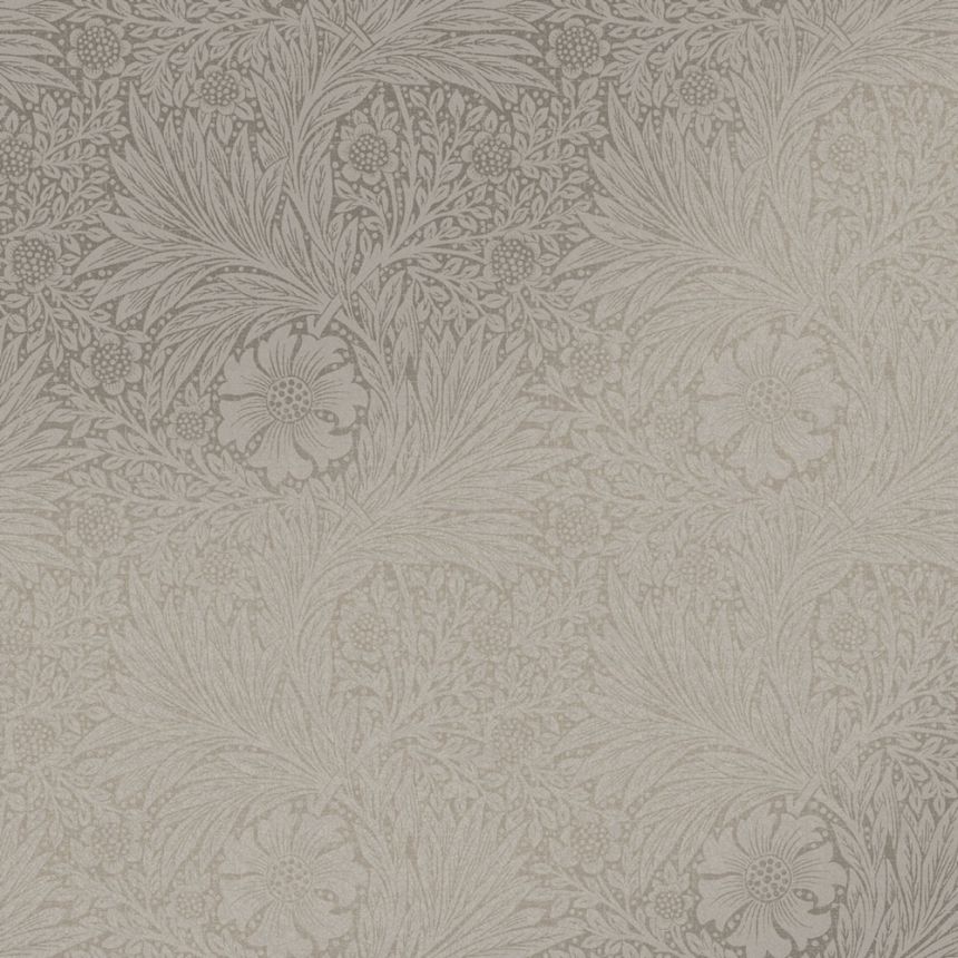 Vliesová tapeta na stenu, sivo-béžová, kvety, listy, 124257, William Morris At Home