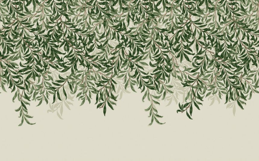 Vliesová obrazová tapeta na stenu, zelená, vetvičky, listy, 125364, William Morris At Home