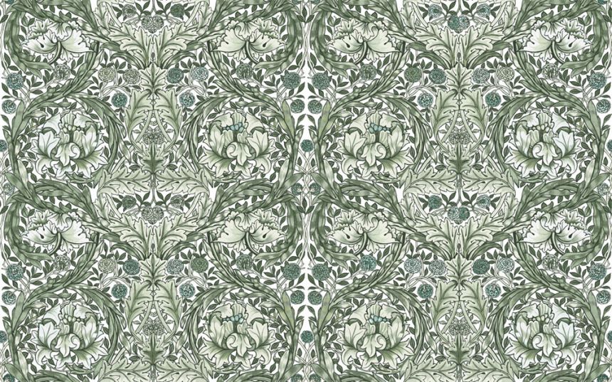 Vliesová obrazová tapeta na stenu, zelená, kvety, 125418, William Morris At Home