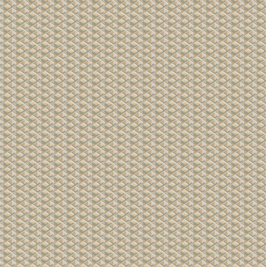 Luxusná geometrická vliesová tapeta na stenu, zelená, Z15504, Mini Trend, Zambaiti Parati