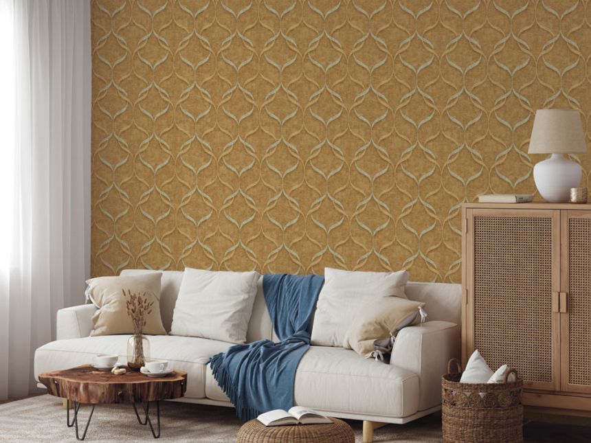 Luxusná vliesová tapeta na stenu, sivo-krémová, ornamenty, Z15529, Mini Trend, Zambaiti Parati