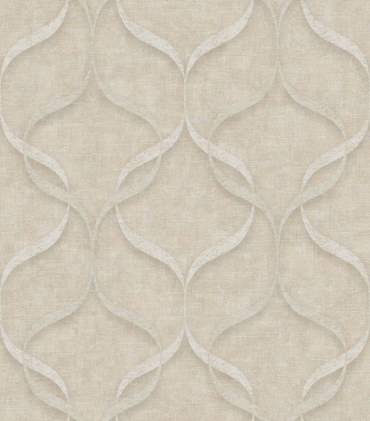Luxusná vliesová tapeta na stenu, sivo-béžová, ornamenty, Z15532, Mini Trend, Zambaiti Parati