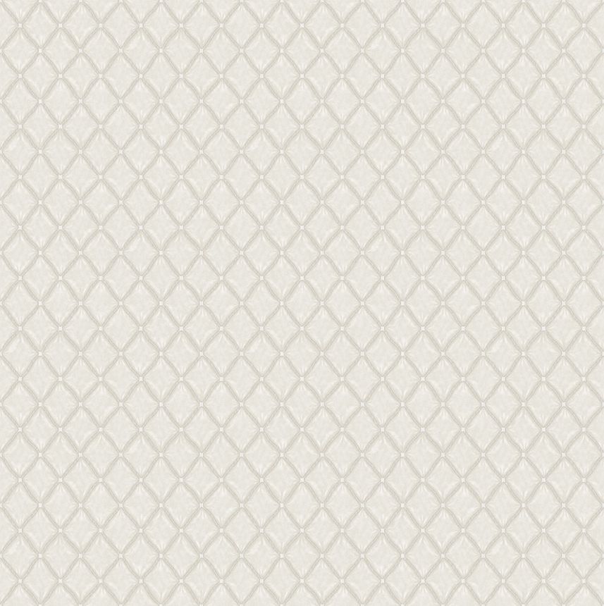 Luxusná geometrická vliesová tapeta na stenu, sivo-krémová, Z15536, Mini Trend, Zambaiti Parati