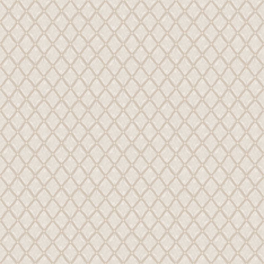Luxusná geometrická vliesová tapeta na stenu, béžová, Z15538, Mini Trend, Zambaiti Parati