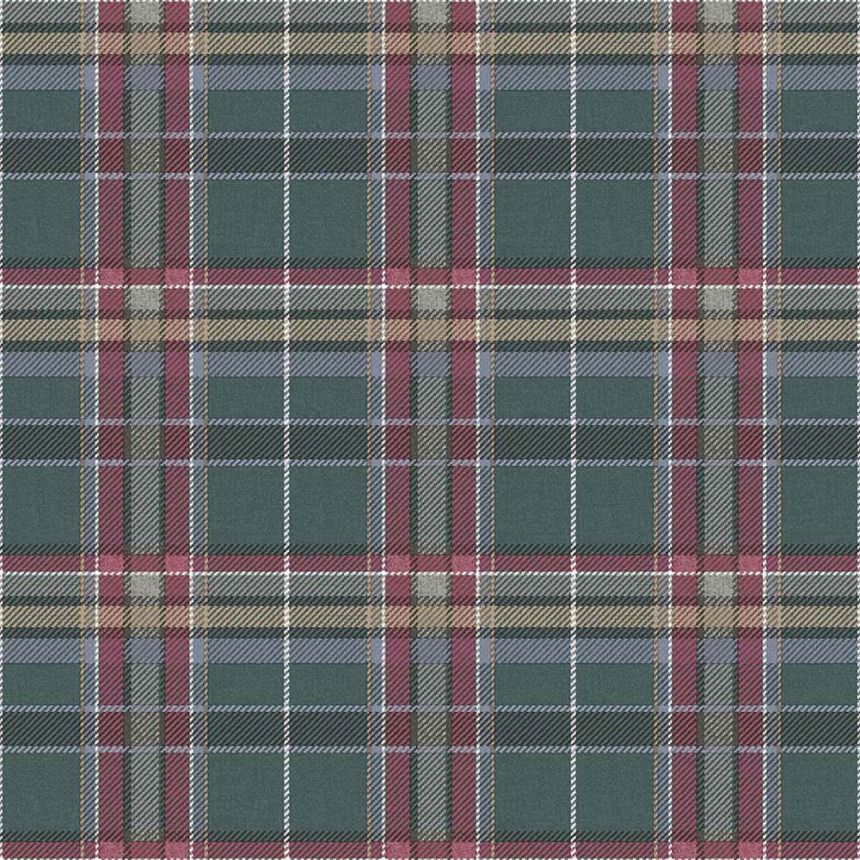 Vliesová tapeta na stenu, modro-vínová, imitácia látky, 15577, Botany House, Cristiana Masi by Parato