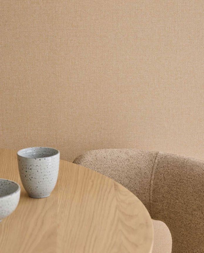 Vliesová tapeta na stenu, terakota, imitácia látky, 340623, Linen Look, Eijffinger