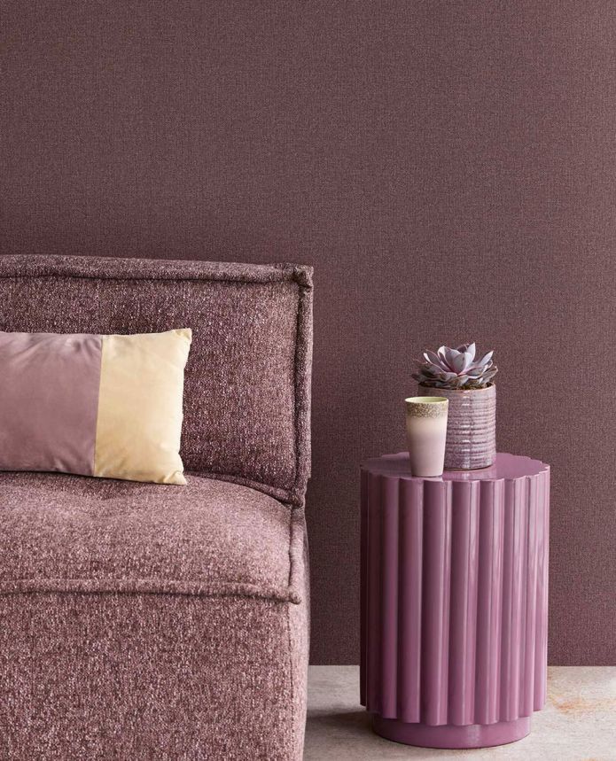 Vliesová tapeta na stenu, vínová, imitácia látky, 340644, Linen Look, Eijffinger