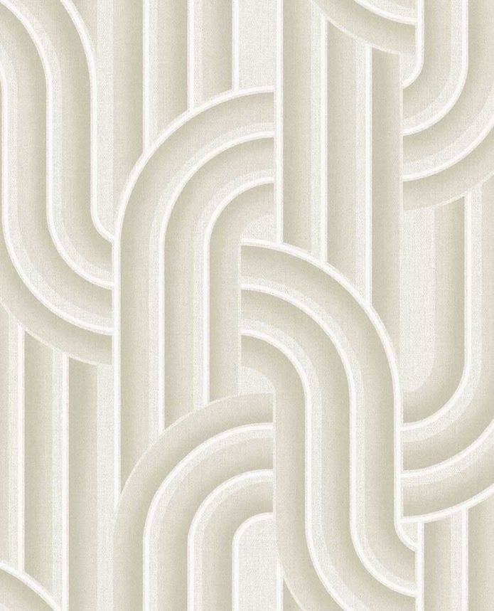 Geometrická vliesová tapeta na stenu, sivo-béžová, retro, 340560, Groovy, Eijffinger