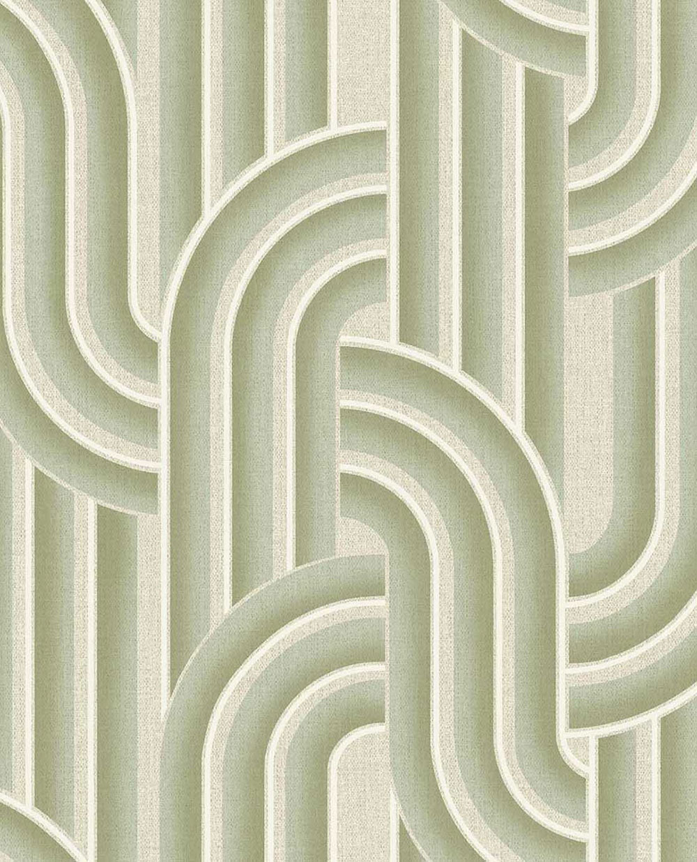 Geometrická vliesová tapeta na stenu, zeleno-béžová, retro, 340561, Groovy, Eijffinger