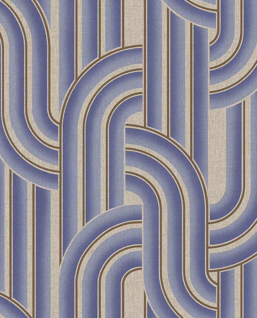 Geometrická vliesová tapeta na stenu, modro-béžová, retro, 340566, Groovy, Eijffinger