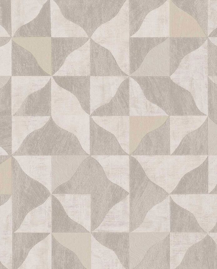 Geometrická vliesová tapeta na stenu, hnedo-béžová, 340322, Sensory Eijffinger