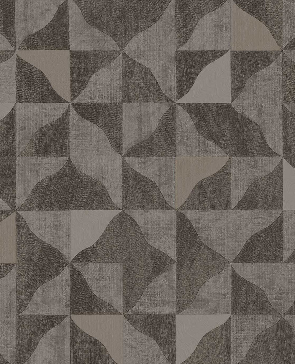 Geometrická vliesová tapeta na stenu, hnedo-sivá, 340324, Sensory Eijffinger