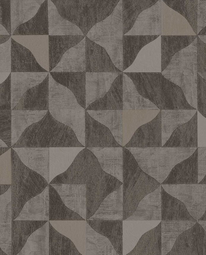 Geometrická vliesová tapeta na stenu, hnedo-sivá, 340324, Sensory Eijffinger