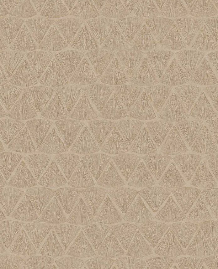 Geometrická vliesová tapeta na stenu, hnedá, 340343, Sensory Eijffinger