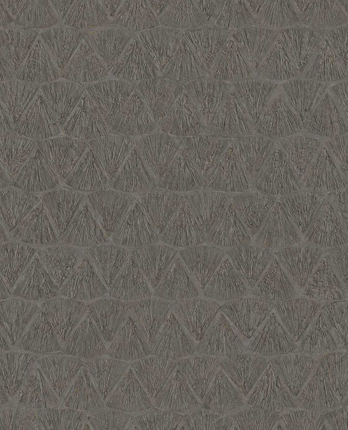 Geometrická vliesová tapeta na stenu, hnedá, 340347, Sensory Eijffinger