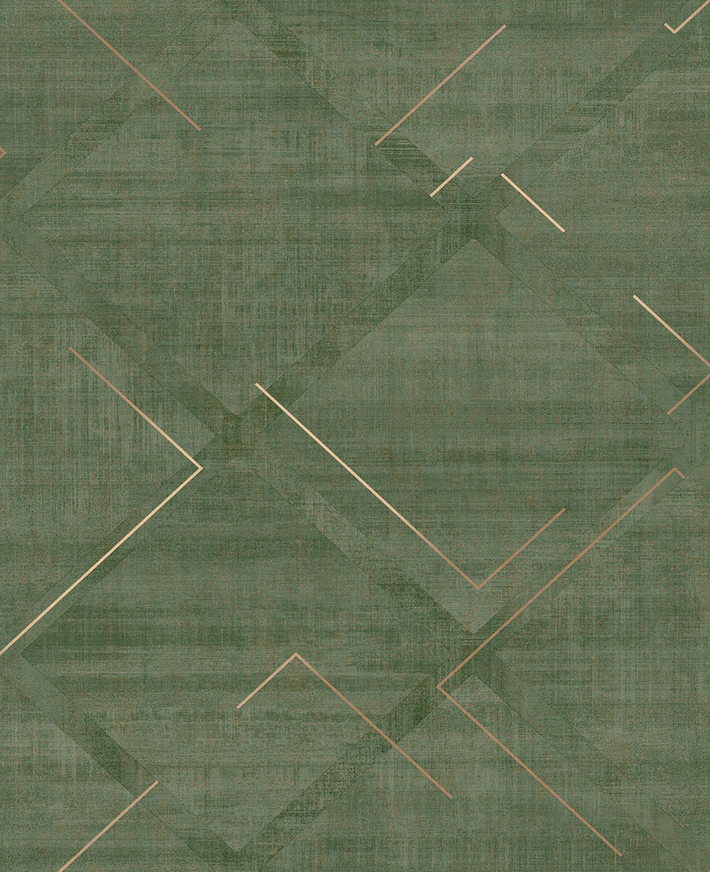 Geometrická vliesová tapeta na stenu, zelená, 124126, Element, Graham Brown Premium