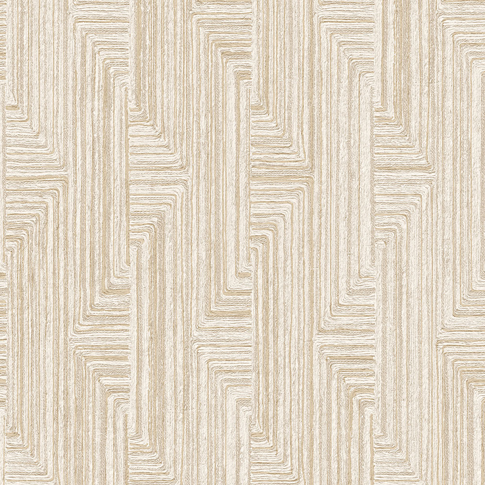 Geometrická vliesová tapeta na stenu, béžová, SA524012, Santa Fe, Design ID