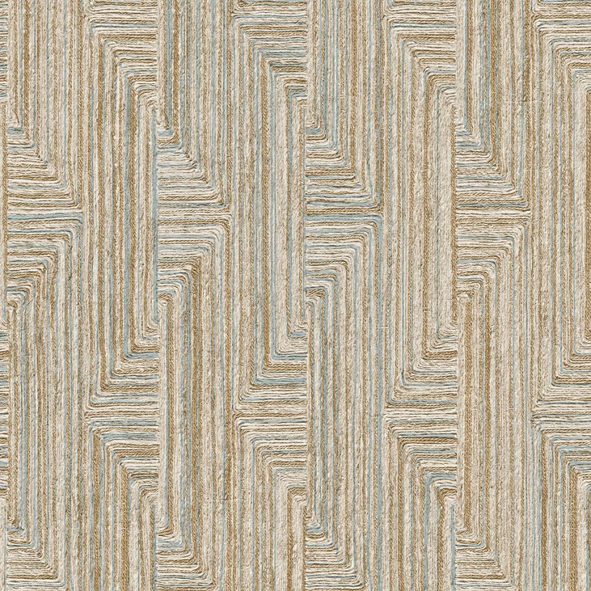 Geometrická vliesová tapeta na stenu, béžovo-sivá, SA524015, Santa Fe, Design ID