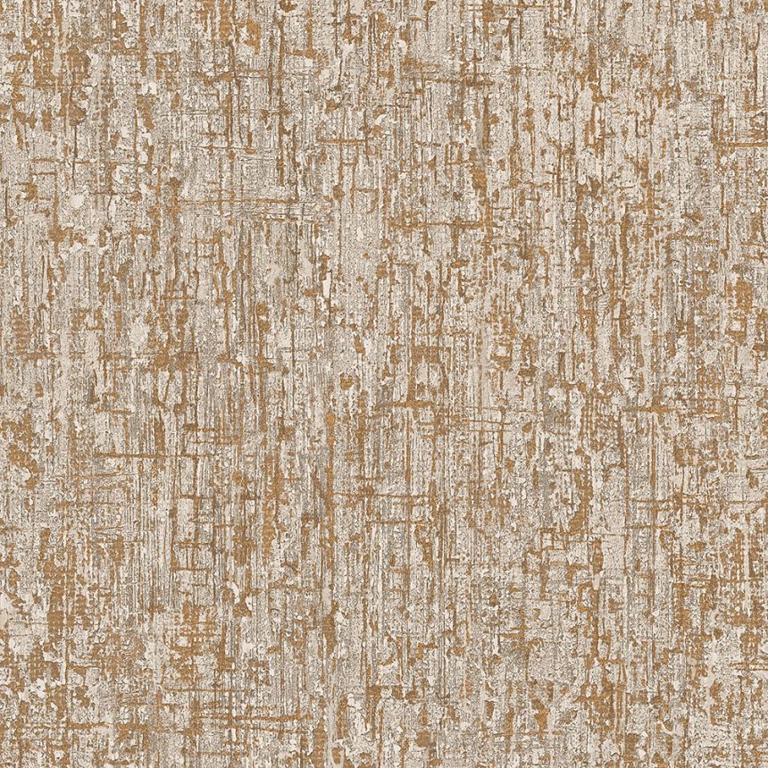 Vliesová tapeta na stenu, hnedo-zlatá, textúra, SA524076, Santa Fe, Design ID