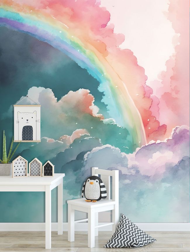 Vliesová obrazová tapeta na stenu, duha, CW6000-3, Cute Walls, Decoprint